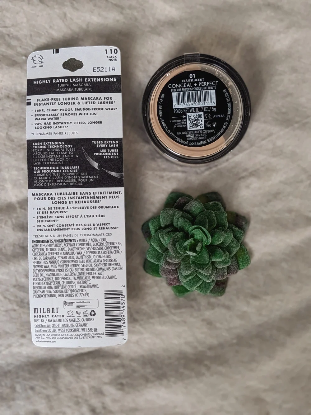🌸 Milani Highly Rated Mascara + Conceal Perfect Powder Duo NWT